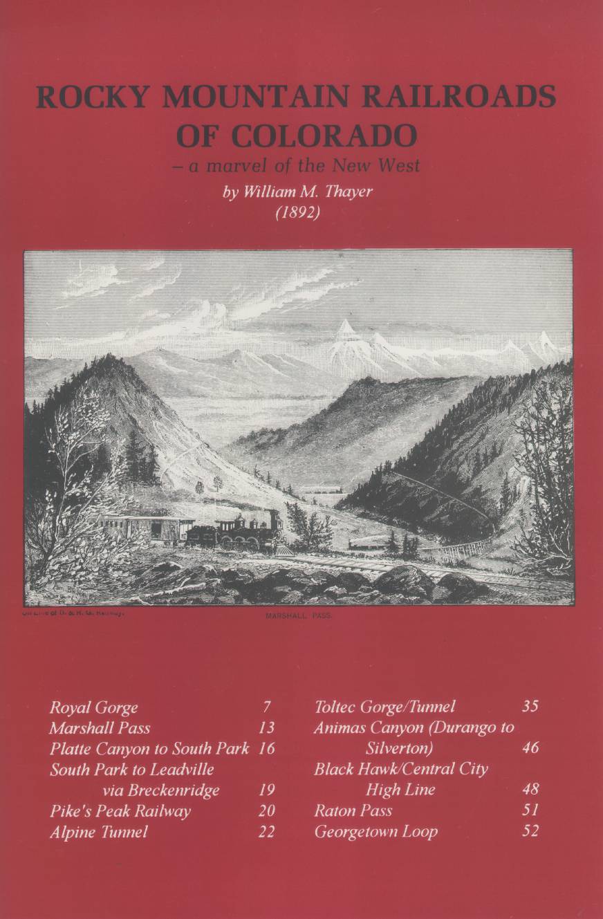 Rocky Mountain Railroads of Colorado. vist00 front cover
